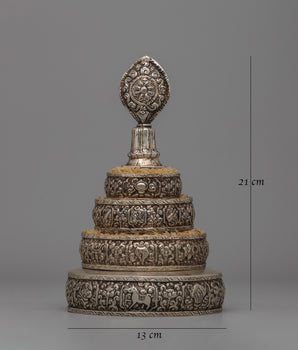 Tibetan Ritual Mandala Set | Sacred Offering Tool for Meditation and Ceremonies