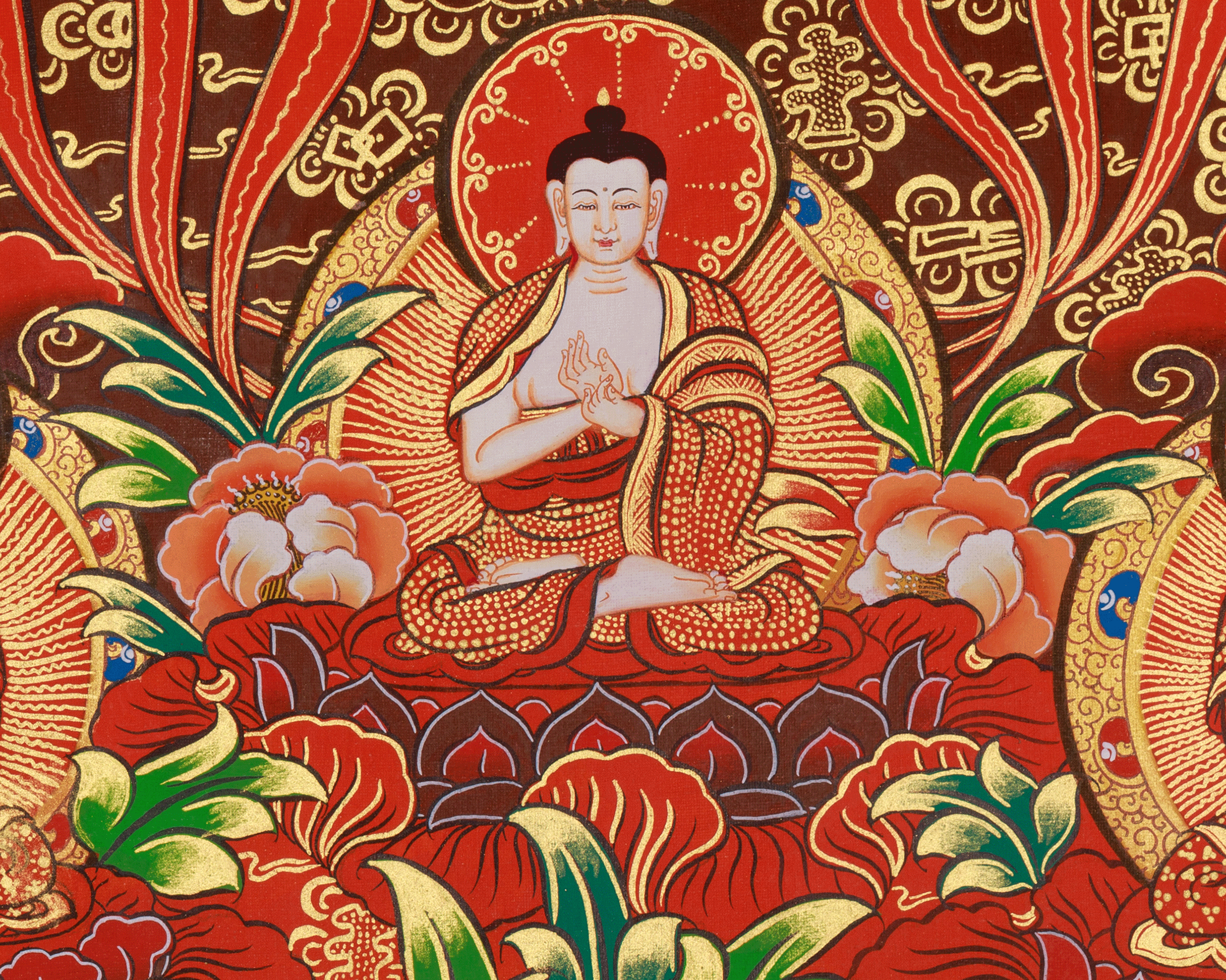 Himalayan Guru Rinpoche Art | Buddhist Master | Padmasambhava Thangka