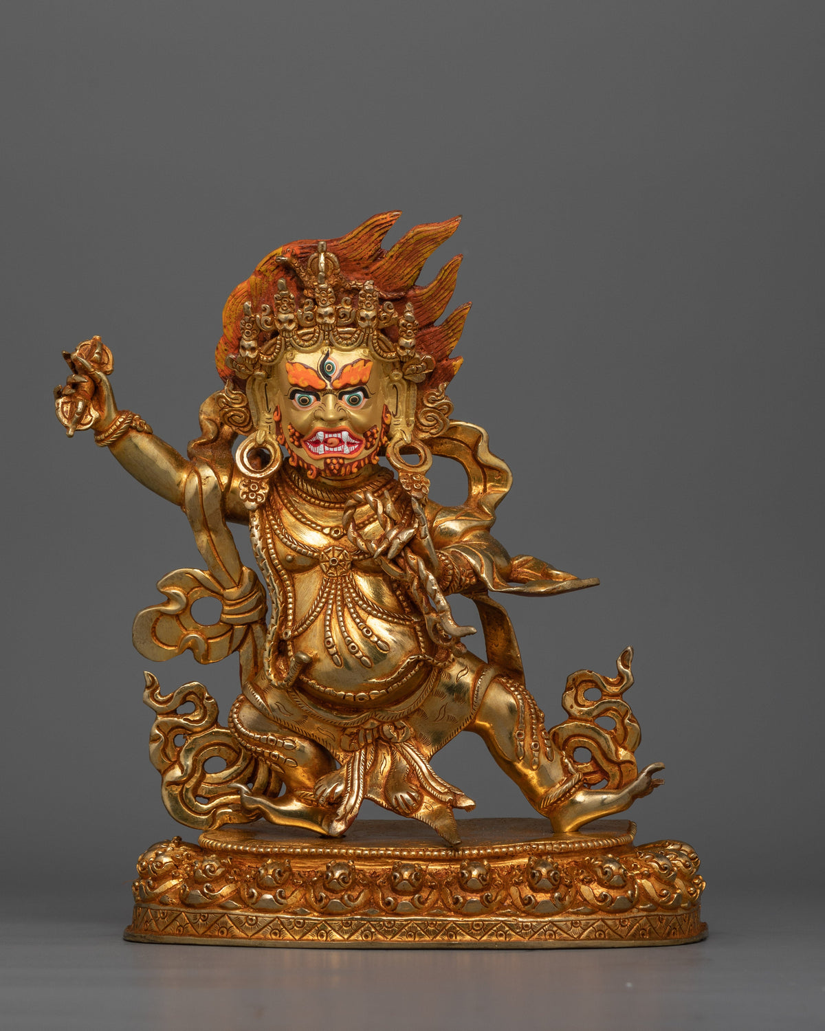 Vajra Holder Vajrapani Dharma Art | Fierce Protector of Buddhist Teachings