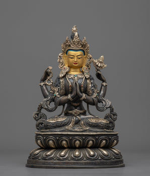 chenrezig-oxidized-figurine