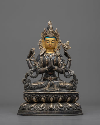 chenrezig-oxidized-figurine