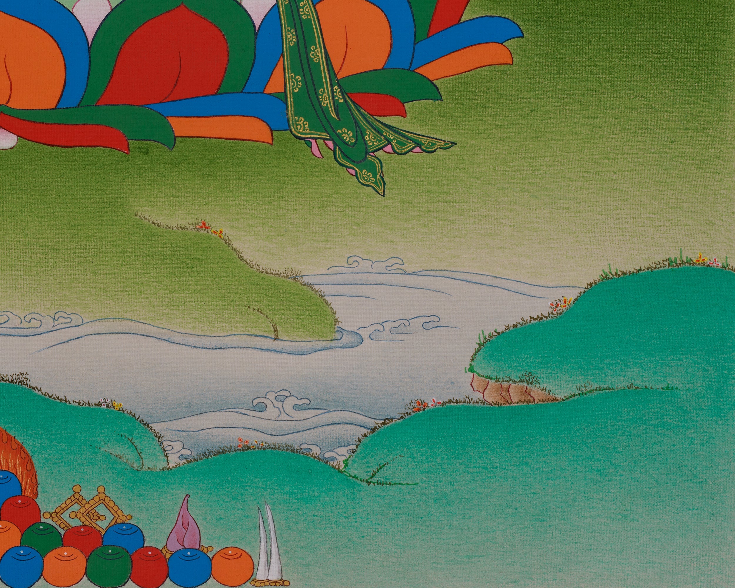 Manjushri Bodhisattva Artwork | Transcendent Wisdom in Mahayana Buddhism