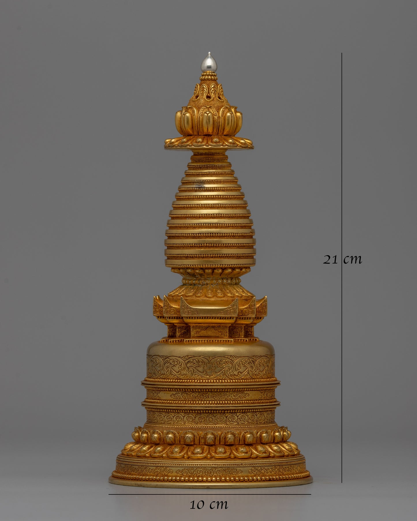 Handcrafted Stupa Buddhist Kadampa| Spiritual Symbol for Home or Altar