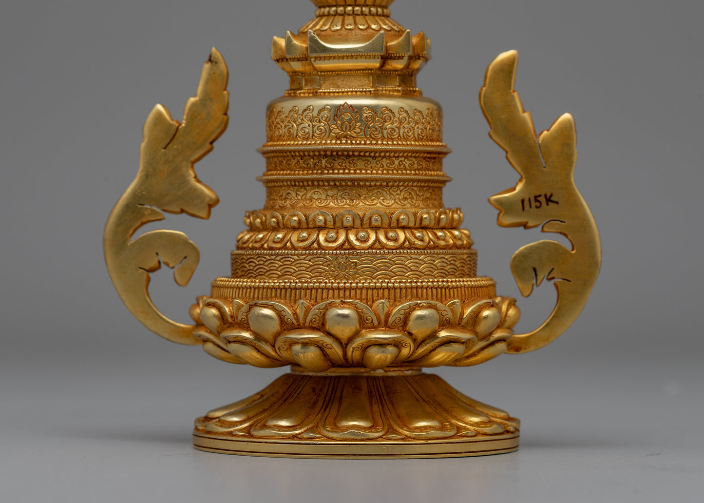 Handcrafted Buddhist Stupa Tibetan | Symbol of Spiritual Awakening and Peace