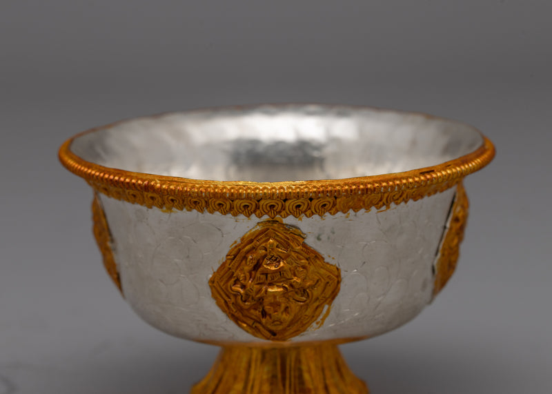 7 Tibetan Water Offering Bowls | Traditional Himalayan Artwork