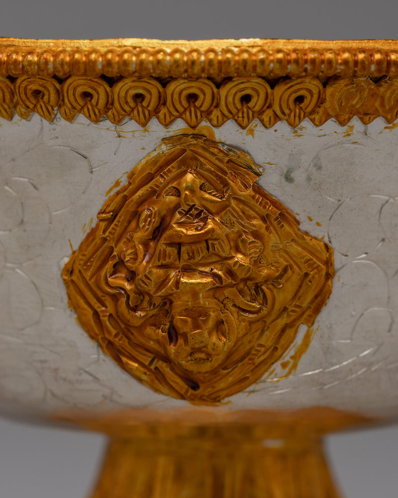 7 Tibetan Water Offering Bowls | Traditional Himalayan Artwork