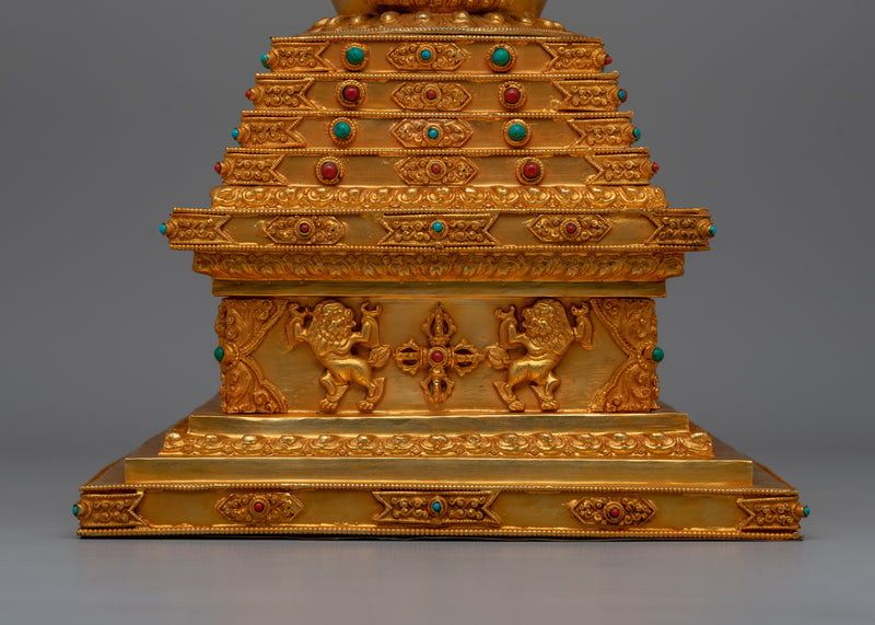 Hand carved Tibetan Stupa | Tibetan Buddhism