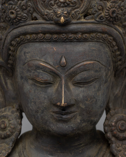 Peaceful Buddha Head Statue | Spiritual Growth & Purity