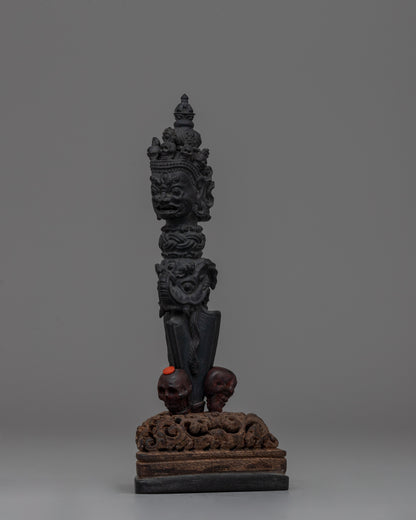 Tibetan Phurba Dragger with Stand | Ritual Tool