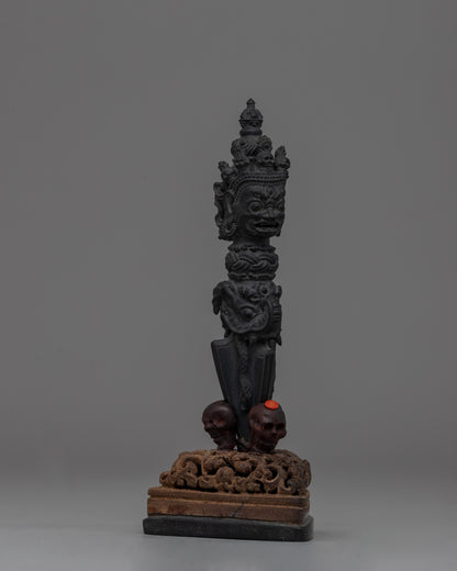 Tibetan Phurba Dragger with Stand | Ritual Tool