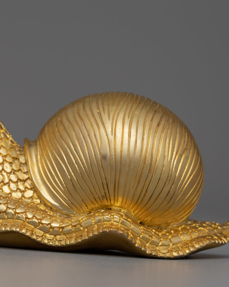 Gold Snail Home Decor | Gift for Nature Lover