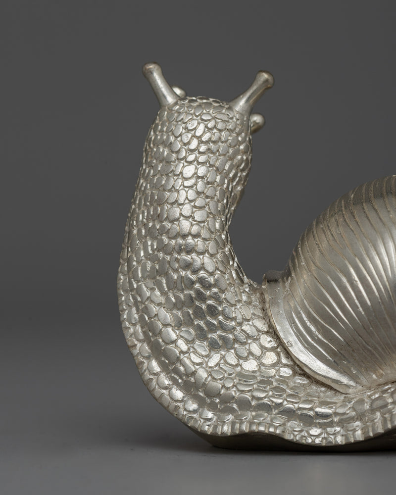 Decorative Silver Snail | Prosperity Gift