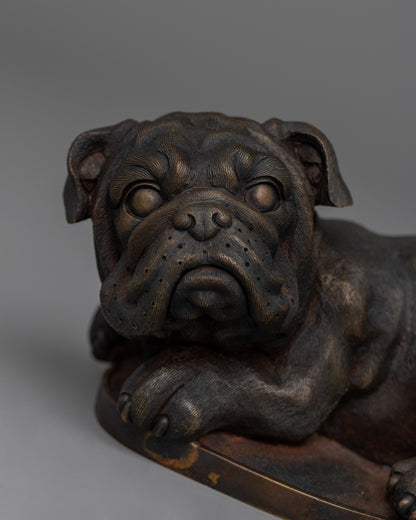 Elegant Bull Dog Figurine | Home or Garden Decor