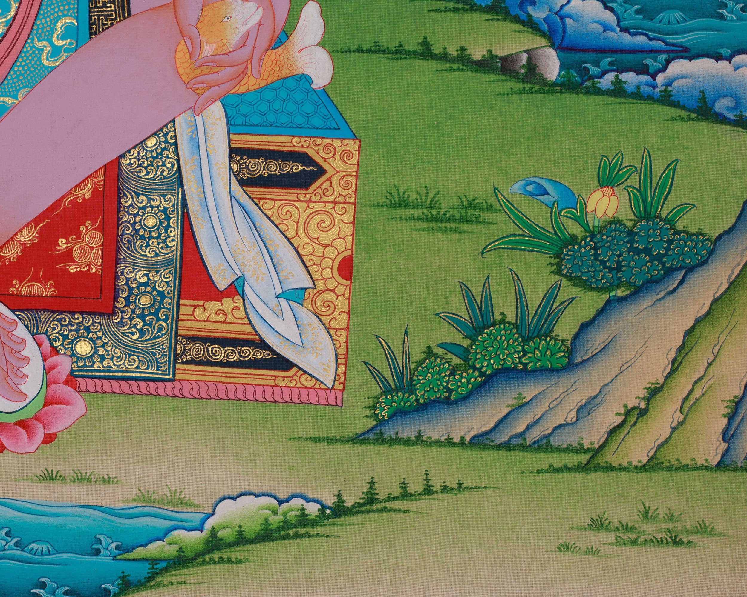 Tilopa Mahasiddha Thangka | Hand Painted Buddhist Master Art