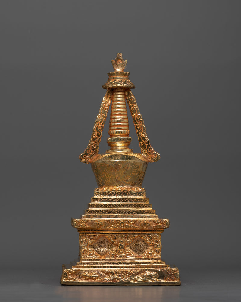 Exquisite Tibetan Stupa Chorten | Spiritual Tibetan Monument