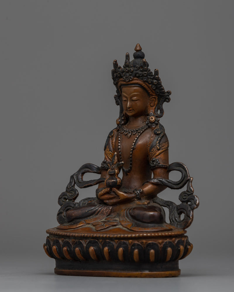 Buddha Amitayus Copper Statue | Symbol of Infinite Life and Compassion