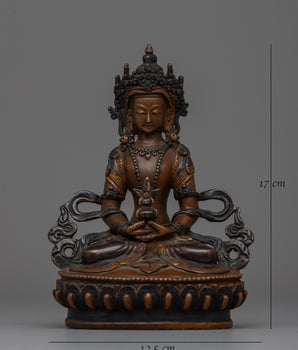 Buddha Amitayus Copper Statue | Symbol of Infinite Life and Compassion