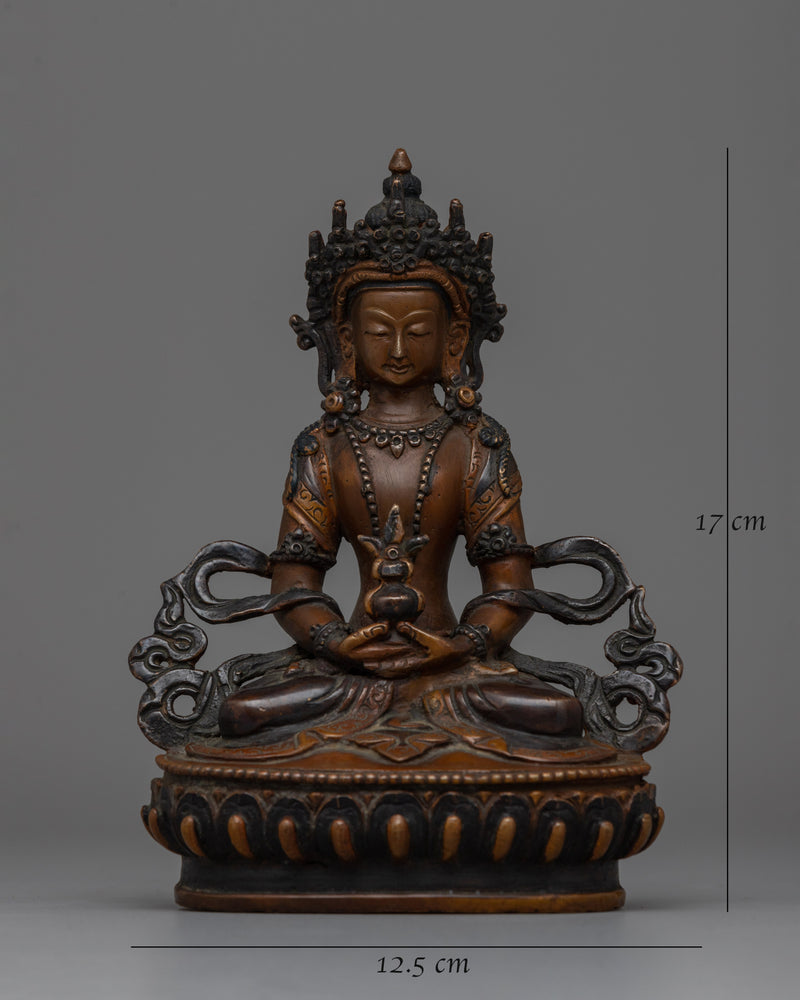 Buddha Amitayus Copper Statue | Symbol of Infinite Life and Compassion