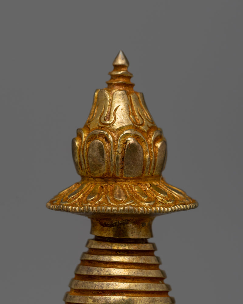 Tibetan Handmade Stupa  | Religious  Sculpture