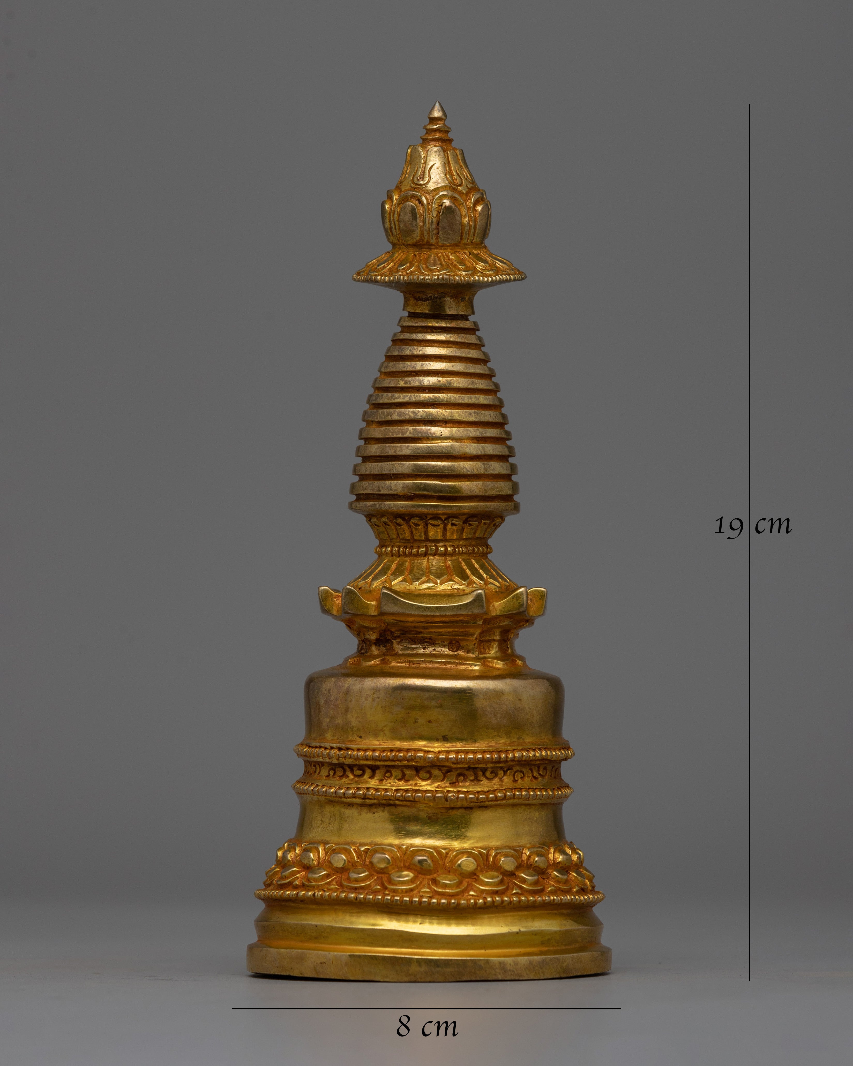 Tibetan Handmade Stupa  | Religious  Sculpture