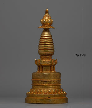 Handmade Kadampa Stupa  | Traditional Spiritual Architecture