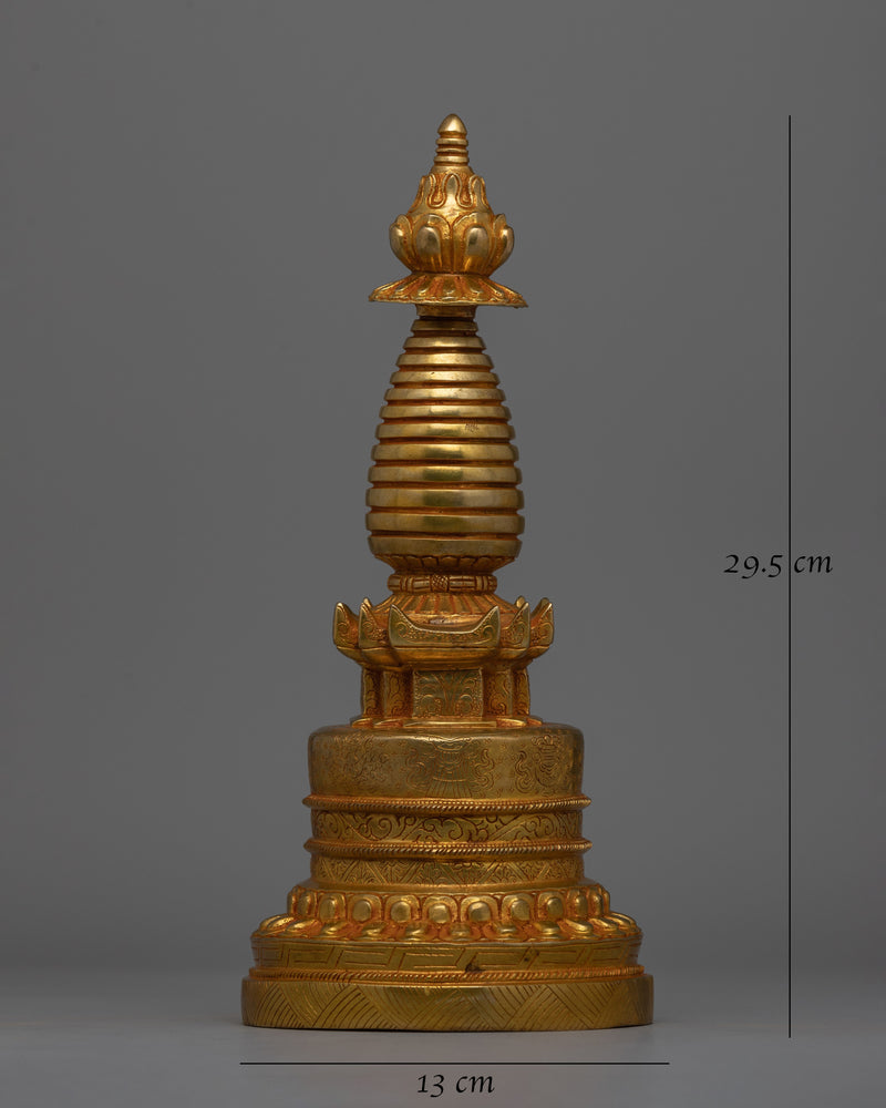 Handmade Kadampa Stupa  | Traditional Spiritual Architecture