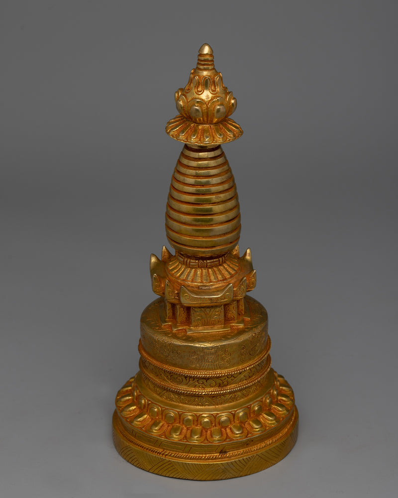 Handmade Kadampa Stupa  | Traditional Spiritual Architecture