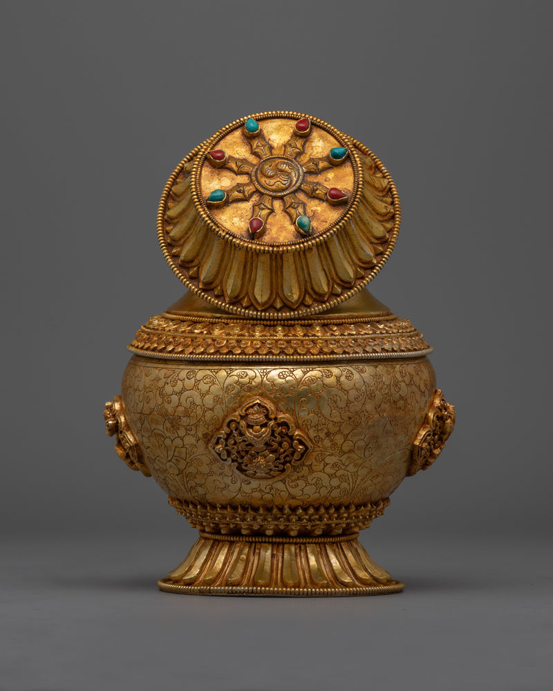 Tibetan Pot of Wealth | Religious & Traditional Decor