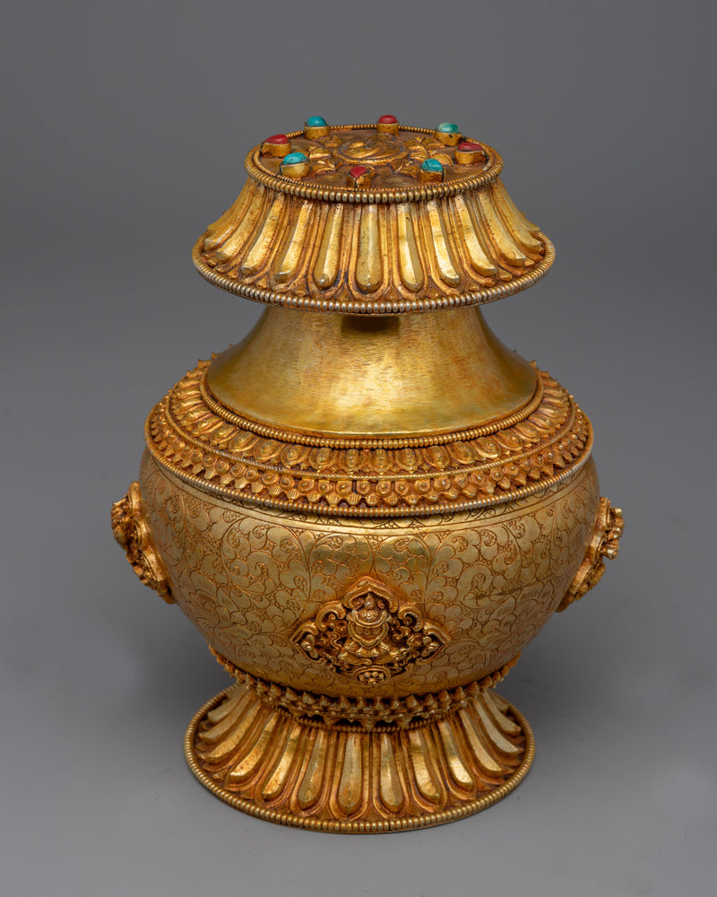 Tibetan Pot of Wealth | Religious & Traditional Decor