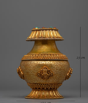 Tibetan Pot of Wealth | Religious & Traditional Decor