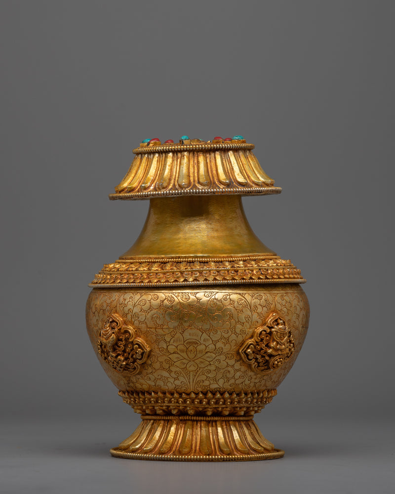 Tibetan Pot of Wealth | Religious & Traditional Decor