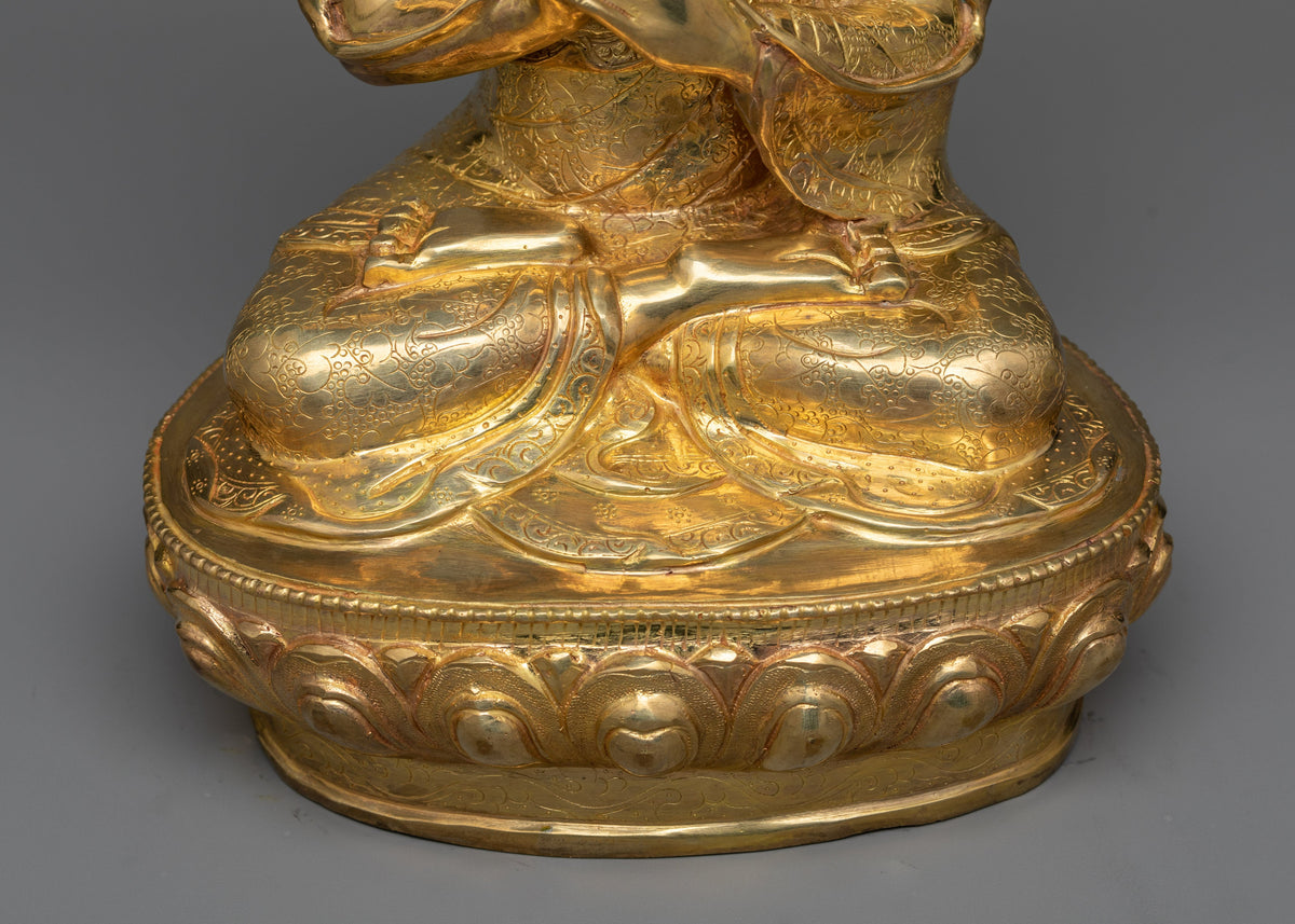 Tsongkhapa with Disciples Statue | Tribute to the Gelugpa Lineage