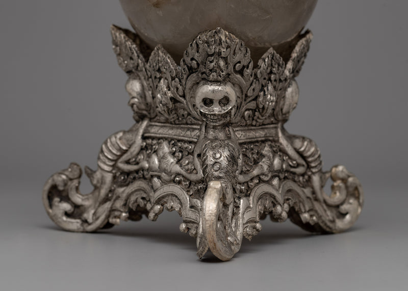 Exquisite Tibetan Skull Cup | Religious Tool for Practices and Offerings