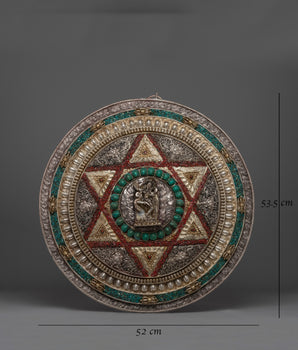 Vajravarahi Sadhana Metal Thangka | Handcrafted Tibetan Altar Decor