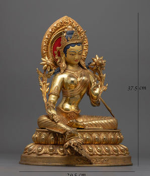 Diva Grace Green Tara Statue | Embrace the Divine Feminine Energy