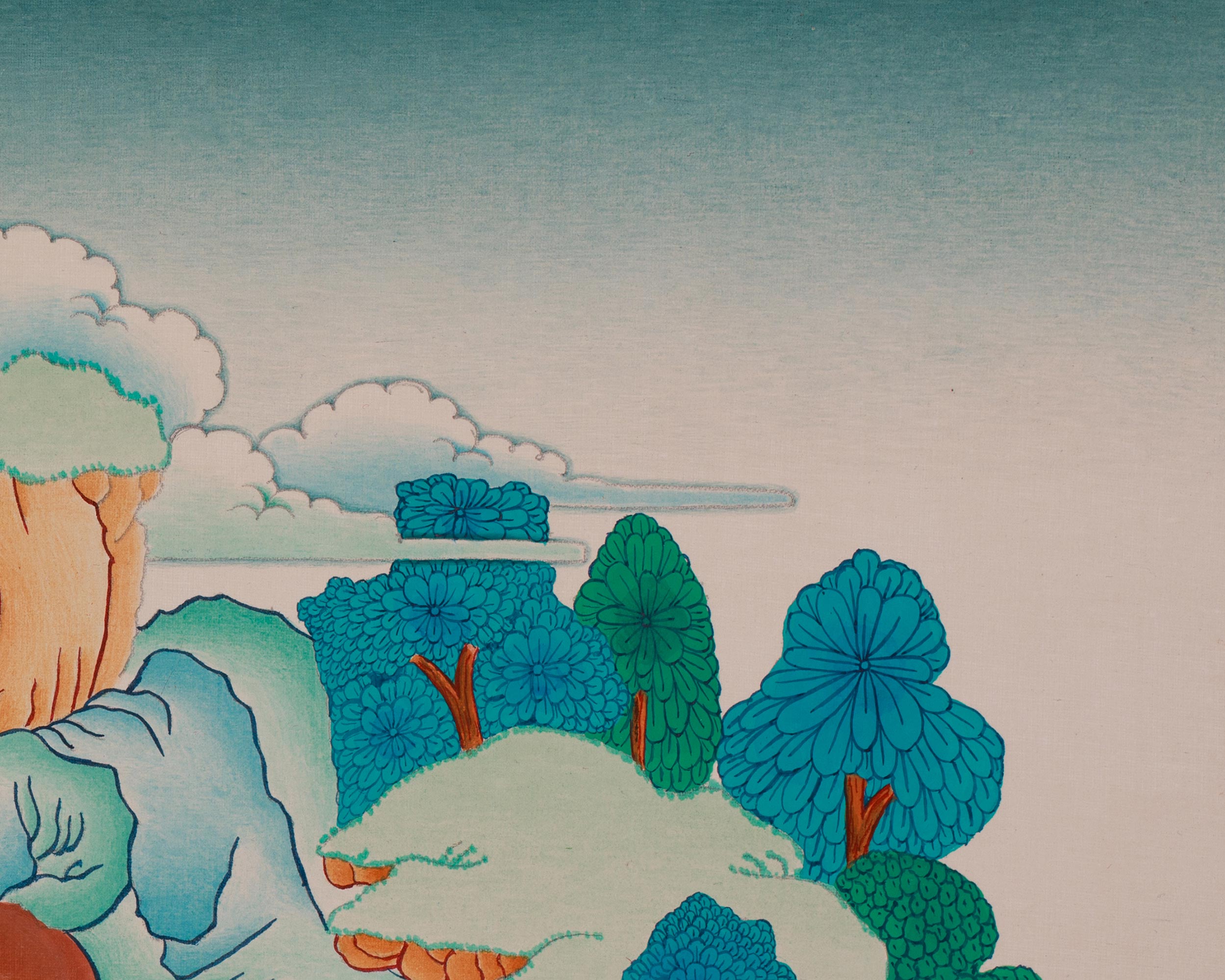Milarepa Art | Spiritual Transformation | Lineage Master | Revered Yogis