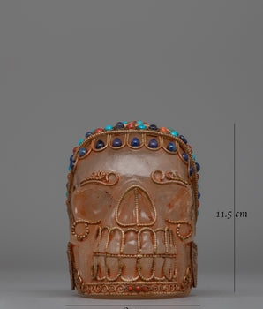 Handcrafted Skull Head | Unique Home Decor Accent