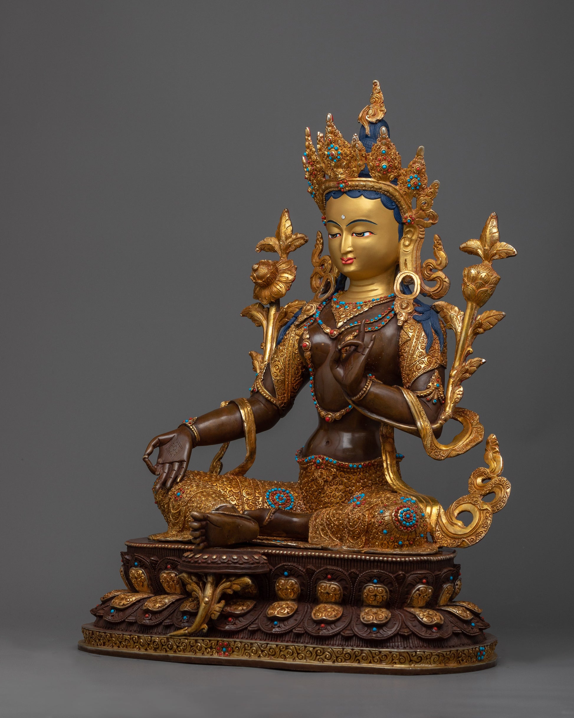 green hindu goddess