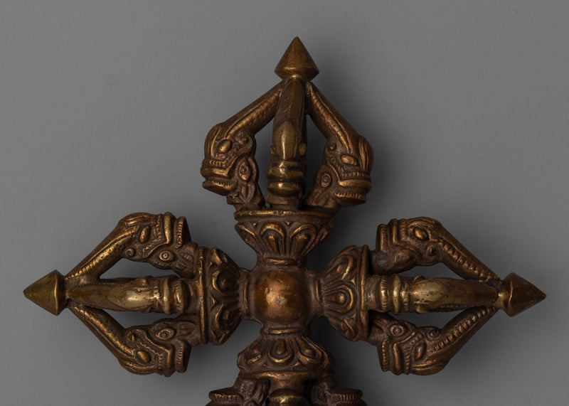 Decorative Vishwa Vajra | Ritual Tool for Stability and Wisdom