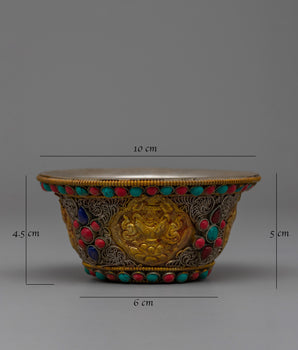 Buddhist Seven Water Offering Bowl Set | Ritual Ceremony Tool
