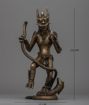 Animal Head Dakini Statue | Mythical Animal Decor