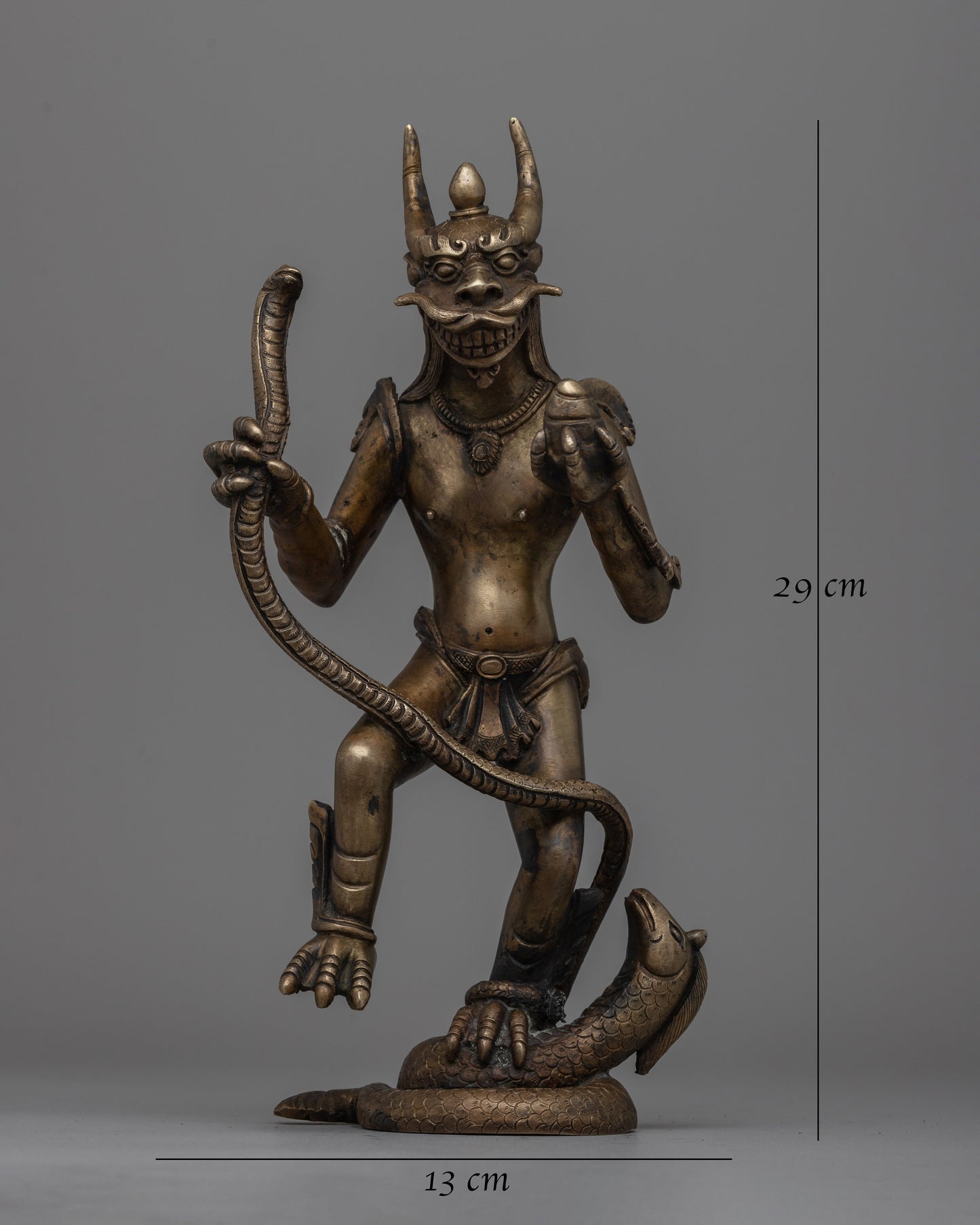 Animal Head Dakini Statue | Mythical Animal Decor