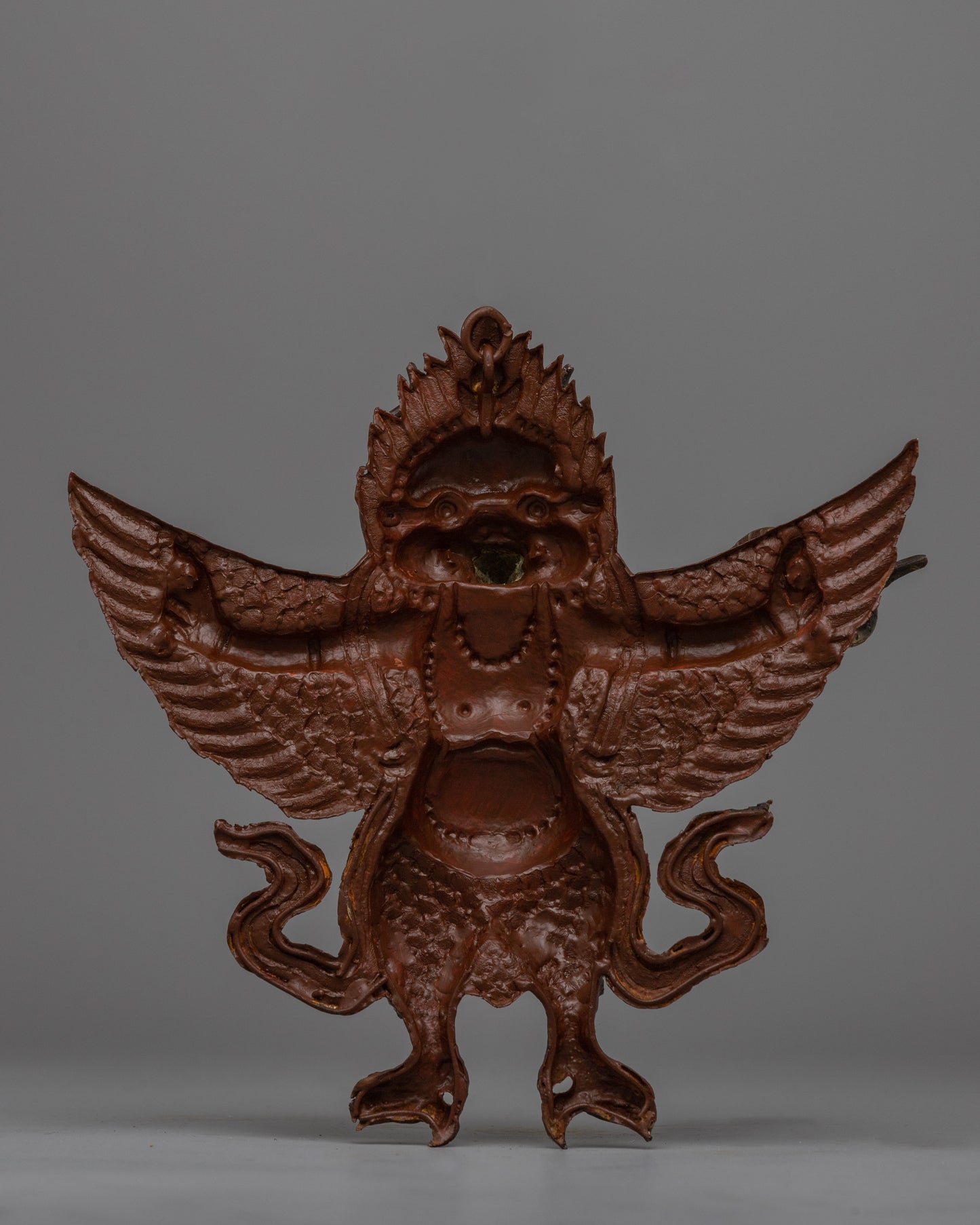 Handmade Precious Garuda Wall Hanging | Sacred Bird Sculpture Decor for Spiritual Altars