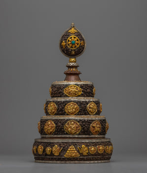 Decorative Buddhist Mandala Offering Set