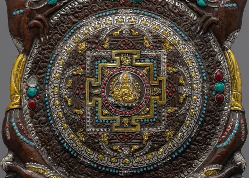 Tibetan Buddhist Deity Dzambhala Wall Hanging | Deity of Wealth and Prosperity