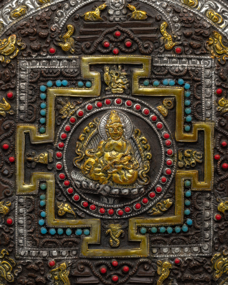 Tibetan Buddhist Deity Dzambhala Wall Hanging | Deity of Wealth and Prosperity