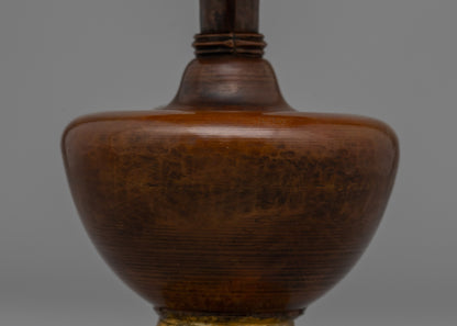 Gold & Silver-Plated Bhumba Ritual Vase |  Spiritual Bhumba Ritual Vase