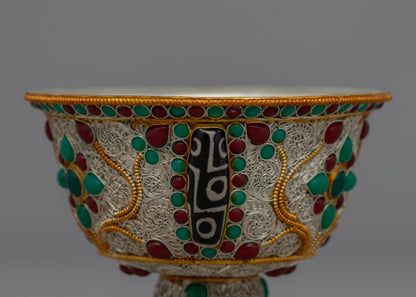 Handmade Tibetan Bowl | Sacred Ceremony Vessel