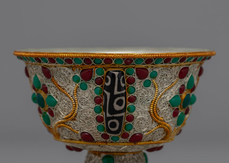 Handmade Tibetan Bowl | Sacred Ceremony Vessel