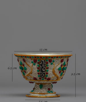 Handmade Tibetan Bowl | Sacred Ceremony Vessel